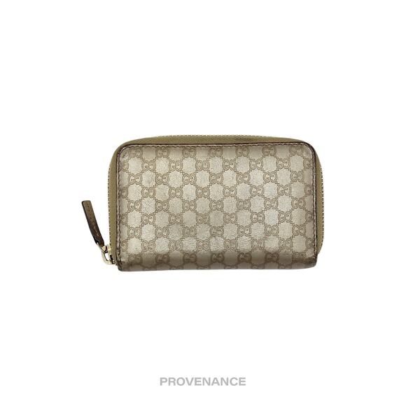 ๐ด Gucci Zip Card Wallet - Bronze MicroGuccissima Leather - Picture 2 of 8